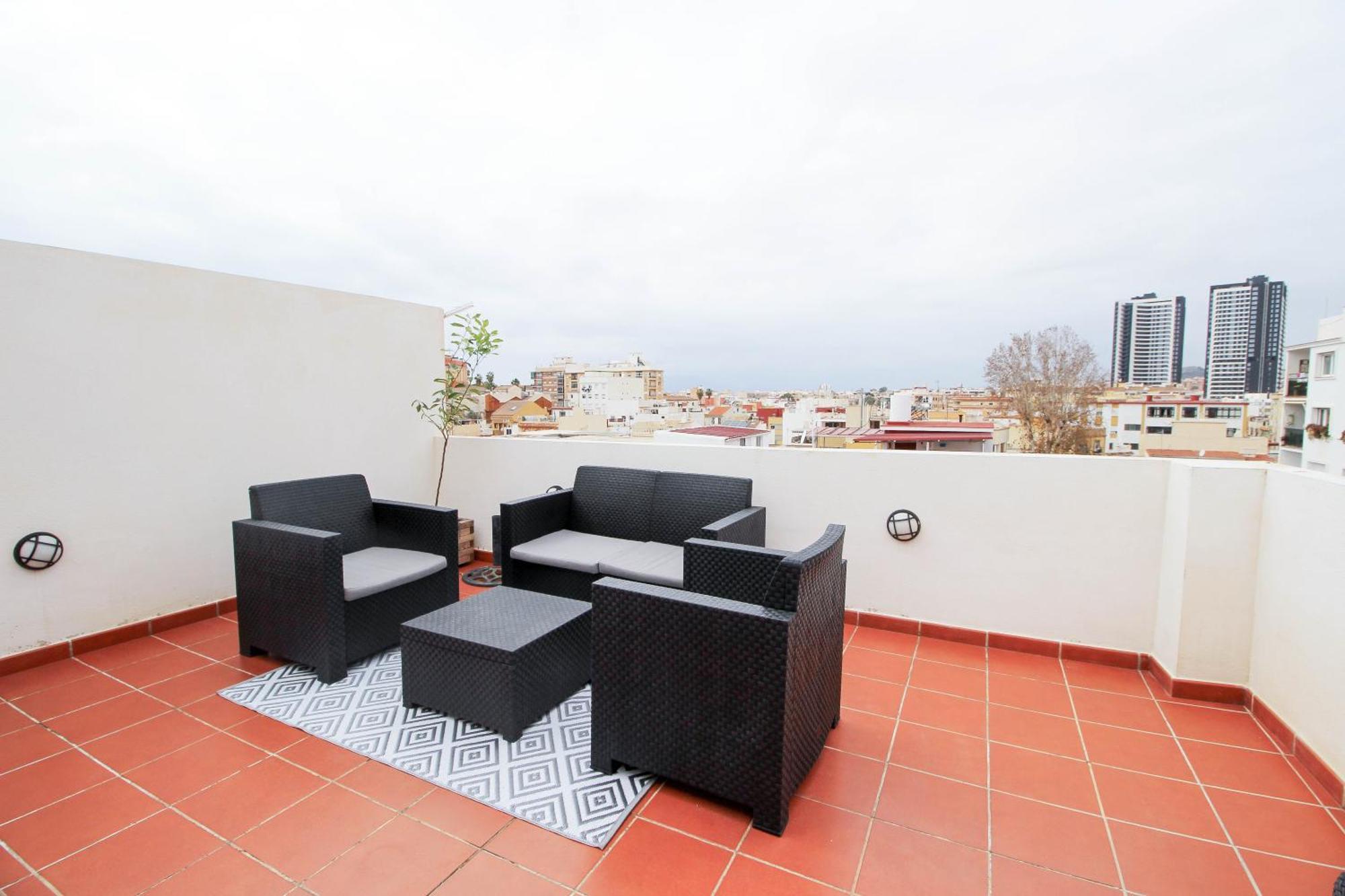 Barcelo 30, Terrace, Center, Garage On Request, Quite Neighborhood, Ba Apartment Malaga Exterior photo